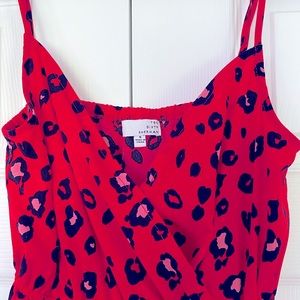 Ten Sixty Sherman Red Leopard Dress